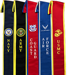 Five veteran stoles