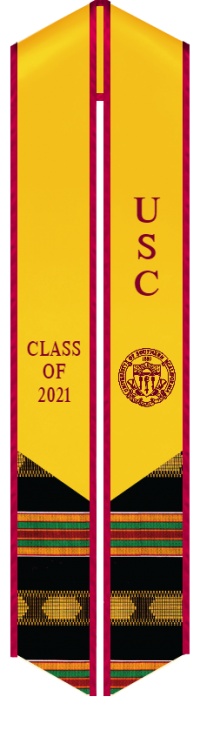 USC Black Grad Sash