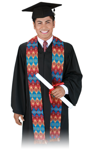 Blank Native Stole > Blank Native American Stole - Feathered Stole