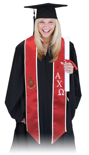 Alpha Chi Omega Class of 2024 Graduation Stole