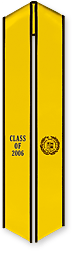 Yellow Graduation Sash